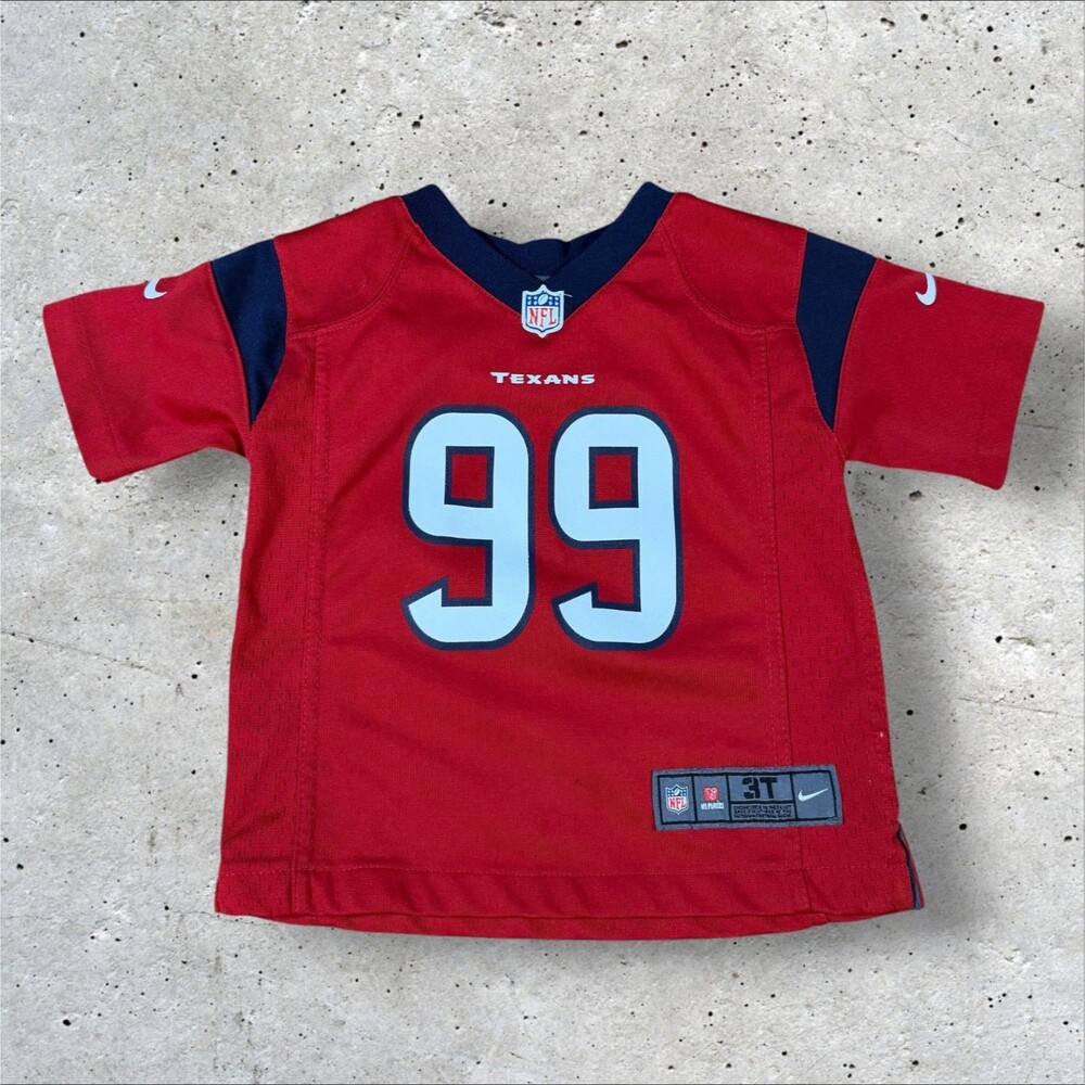 Nike Houston Texans JJ Watt #99 Toddler 3T Football Jersey NFL On Field Red Kids